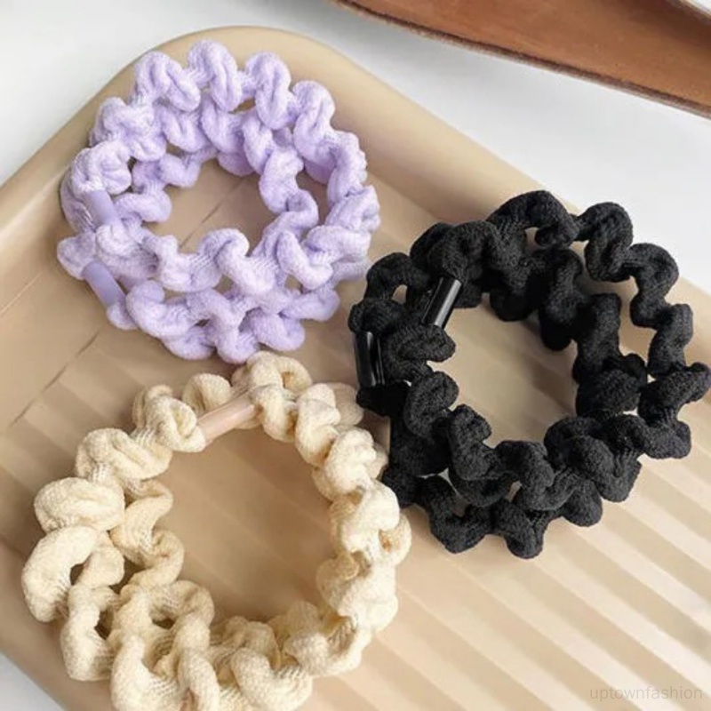 Băng Đô Cài Tóc Màu Trơn Đính Hoa Dễ Thương