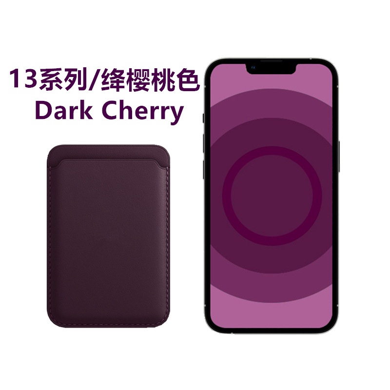 Ốp Điện Thoại Da Kèm Ngăn Đựng Thẻ Khóa Nam Châm In Logo Cho IPhone 13 14 Pro Max Mini Plus Mag IPhone14 12