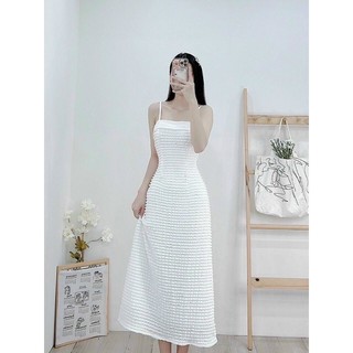👏👏Maxi dây ren trắng sang trọng
