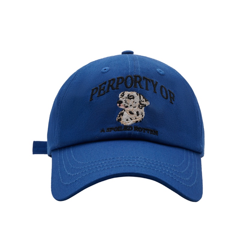 Mũ Lưỡi Trai Thêu Hình Chú Chó Dễ Thương Thời Trang Xuân Hè Cho Cặp Đôi