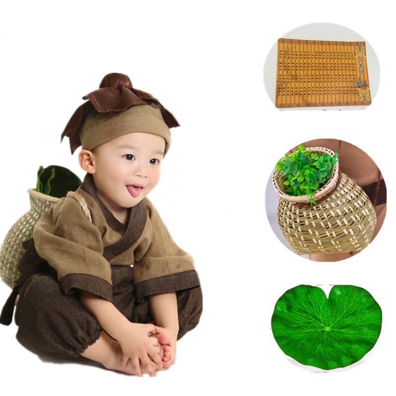 Bộ Đồ Hóa Trang Chú Tiểu Nhỏ Nhắn Phong Cách Trung Hoa 2023 Dành Cho Bé Trai