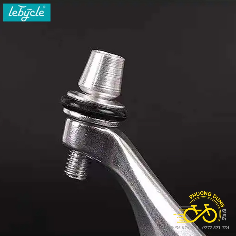 Bộ ngàm phanh thắng nhôm 3 lá xe đạp road LEBYCLE