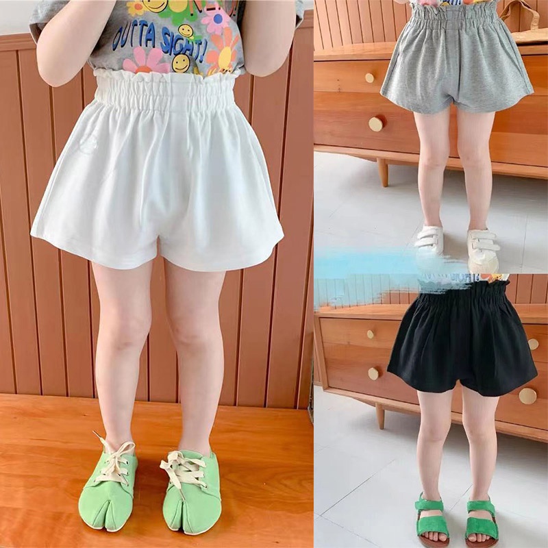 Quần short IQ ANGEL cotton phong cách Hàn Quốc thời trang mặc thường ngày dành cho trẻ em cỡ nhỏ/ vừa