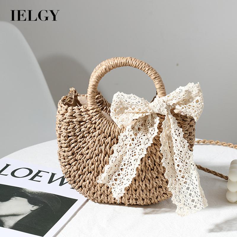 Túi Xách Đeo Vai Phối Ren Thắt Nơ Xinh Xắn Thời Trang Cho Nữ