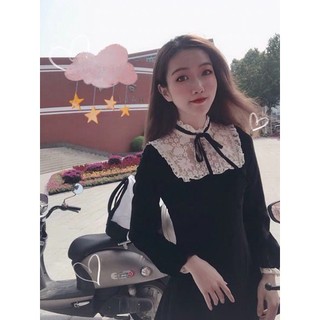 ORDER - ĐẦM NHUNG PHỐI REN ULZZANG ( Ảnh thật ở cuối )