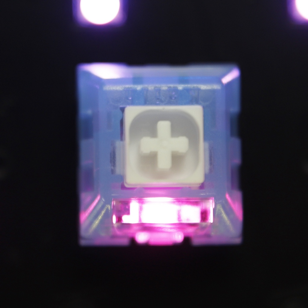 Công Tắc Bàn Phím Cơ RGB SMD Clicky 52g 56g MX 5Pin Xanh Dương Trắng Chosfox V2