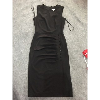 Đầm Ck  khuy bọc size 4,6 ( đỏ, đen)