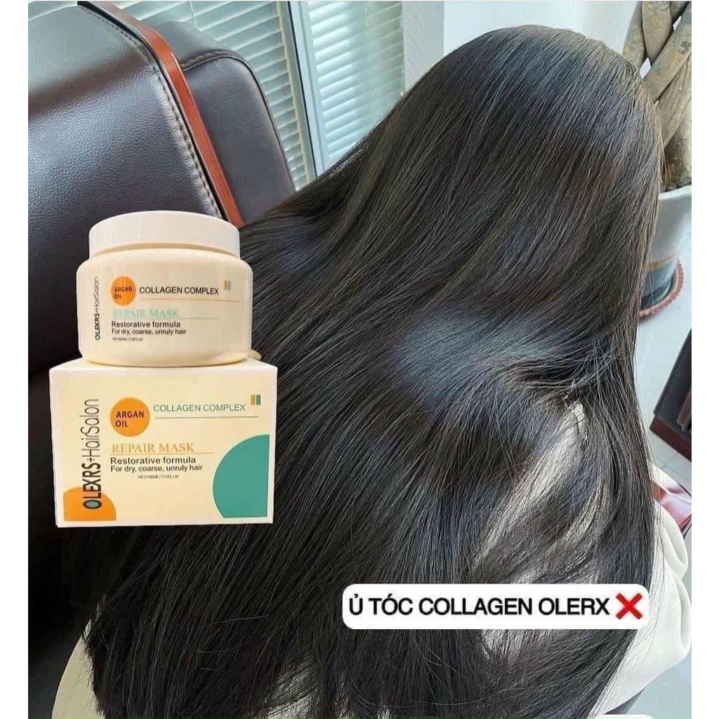 Kem ủ tóc siêu phục hồi tócCollagen Complex Repair Mask Olexrs Hair Salon 500ml