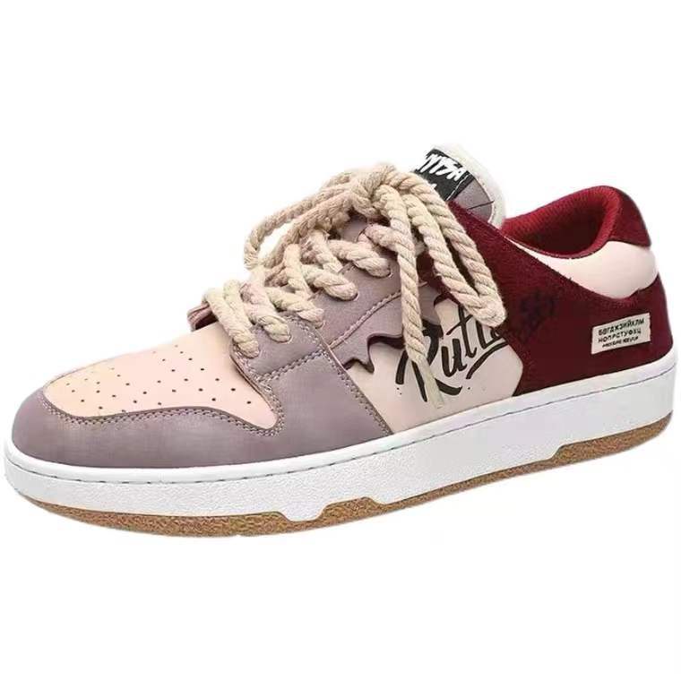 Giày Thể Thao Mũi Tròn Họa Tiết Graffiti Phong Cách Hàn Quốc Thời Trang Mùa Xuân 2023 TTH597