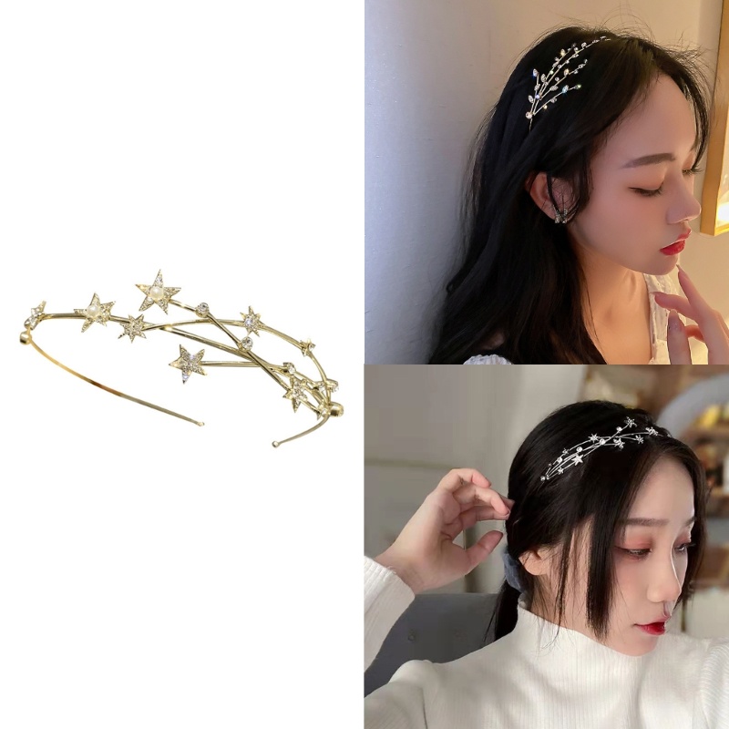 Băng Đô Đính Hạt Lấp Lánh Thời Trang Cho Nữ