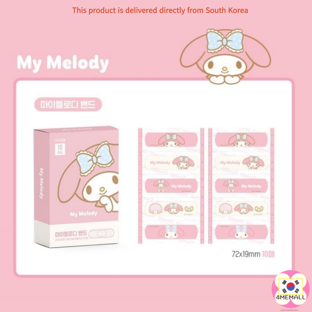 Bộ 10 / 1 Băng Đô Dùng 1 Lần Hình Nhân Vật Sanrio Cinnamon Roll My Melody Kitty