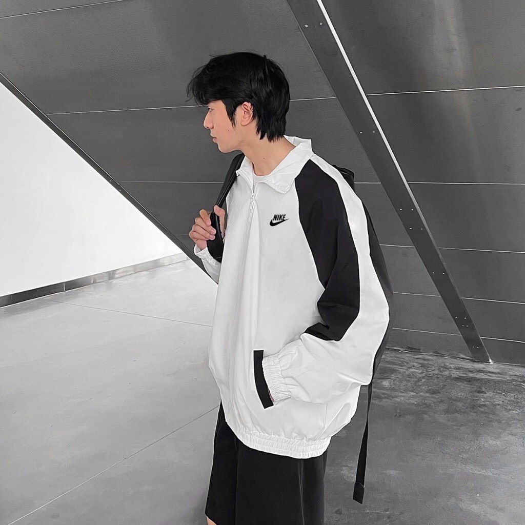 Áo Khoác Nike Nam Nữ Chất Dù Cao Cấp Chính Hãng Logo Thêu Vintage CLICKA FASHION 703