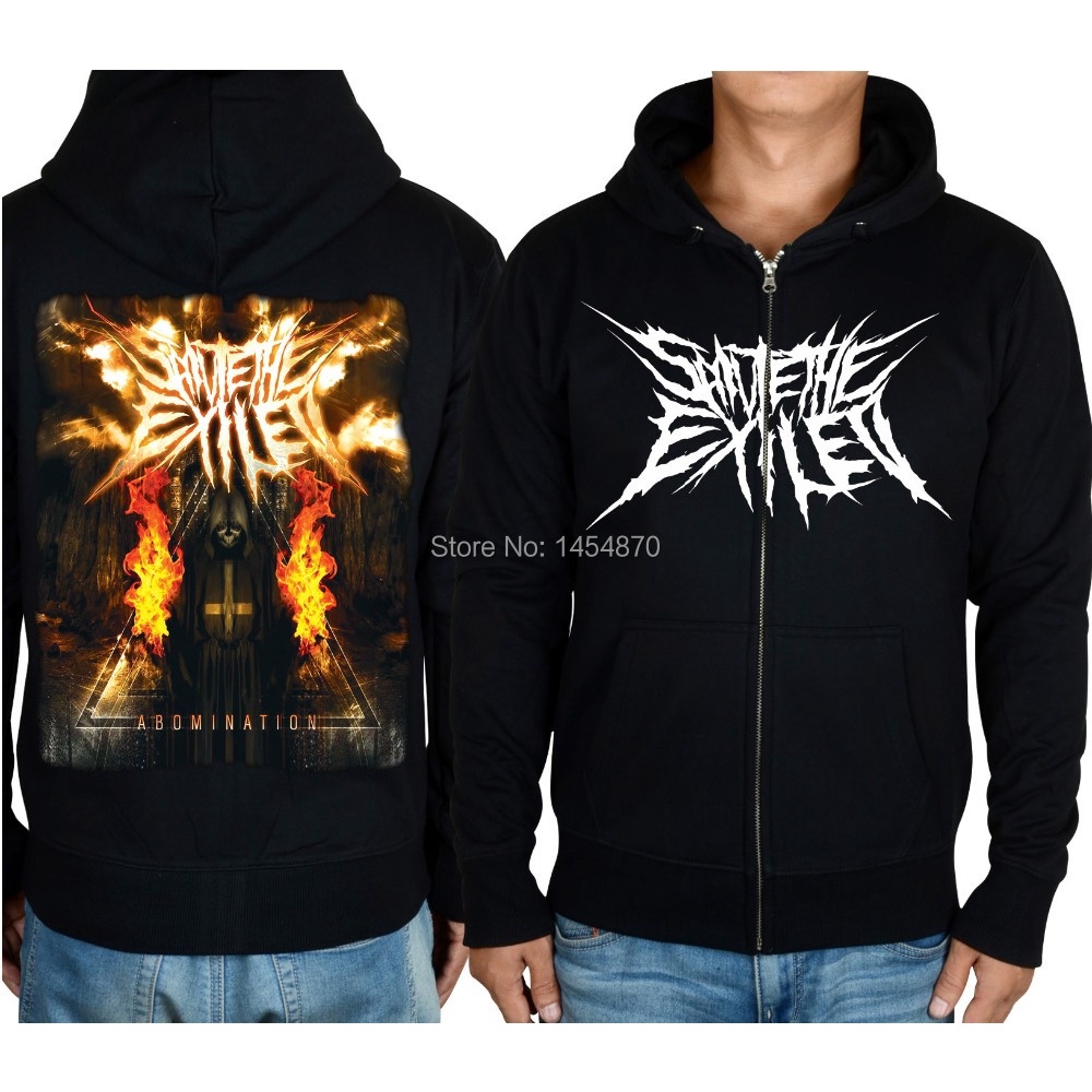 Áo Khoác Hoodie Len Lông Cừu Cứng Có Khóa Kéo 4 Phong Cách Salute The Exiled Rock punk Hard Rock Đường Phố