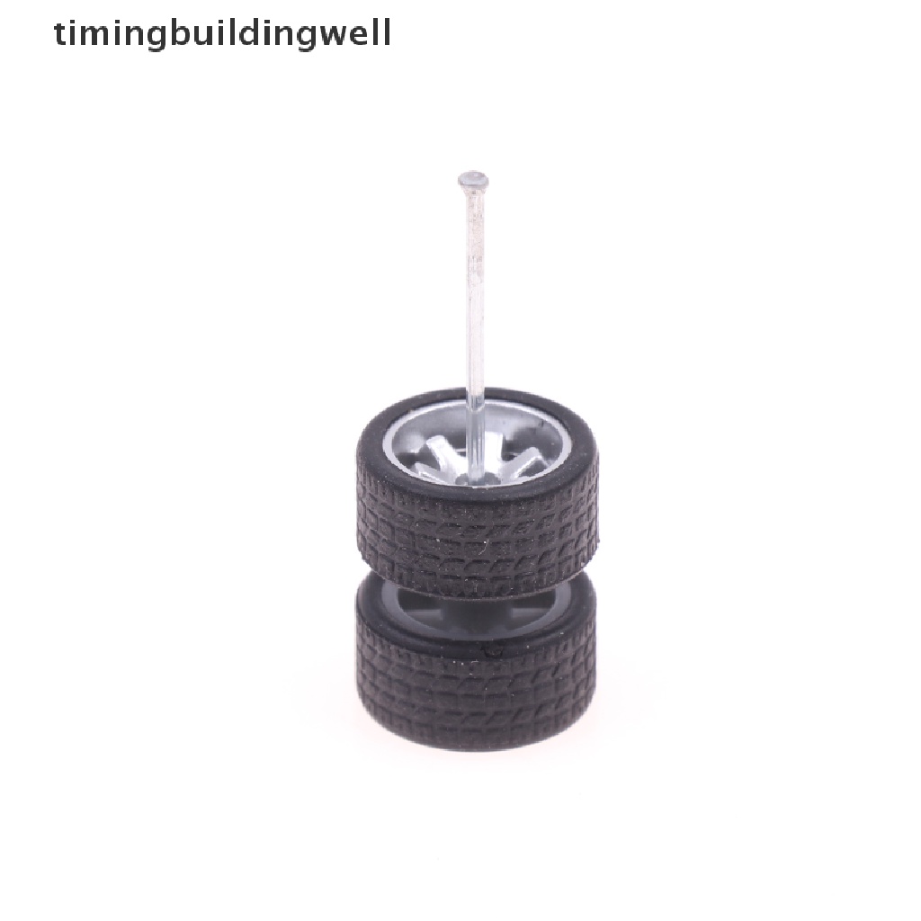 Bộ 4 Bánh Xe Cao Su Tỉ Lệ 1: 64 Dành Cho Mô Hình Xe Hơi