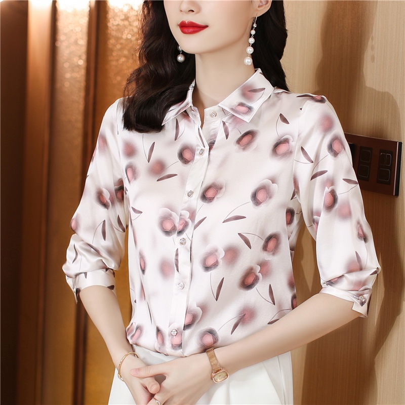 Áo Sơ Mi Lụa Mulberry Cao Cấp Tay Dài Phong Cách Thời Trang Mới 2023