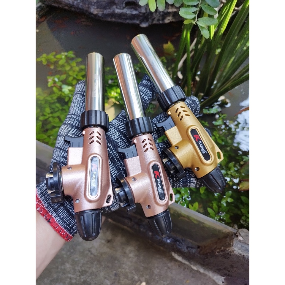 Đèn khò gas Kapusi tự động đánh lửa điều chỉnh to nhỏ - khò ga chuyên dụng khò nướng bánh thực phẩm và cho thợ sửa chữa