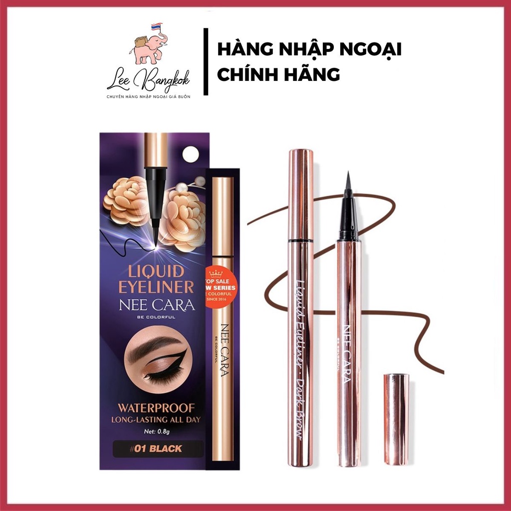Bút Kẻ Mắt Nước Nee Cara Liquid Eyeliner N450 - Kẻ Dạ Nee Cara Đầu Mảnh Chống Nước Không Lem Không Trôi