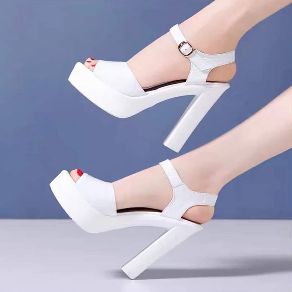 GIÀY SANDAL CAO GÓT VÂN CÁ XẤU 10P