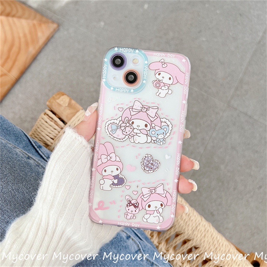 Ốp Điện Thoại Silicon Họa Tiết Hoạt Hình Dễ Thương Chống Sốc Cho Iphone 11 12 13 14 Pro Max X Xr Xs 8 7 6 Plus SE 2020