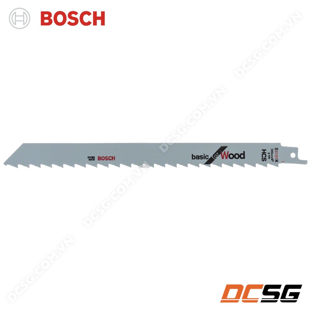 Lưỡi cưa kiếm cắt củi, gỗ thô Bosch S1111K 2608650678 (01 lưỡi) | DCSG