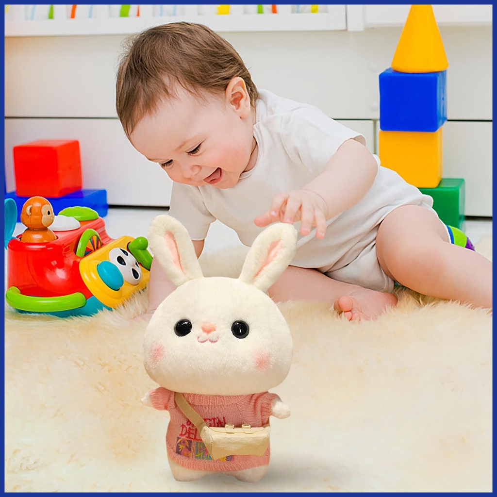 Đồ chơi nhồi bông Hình Thỏ Dễ Thương Cho Bé