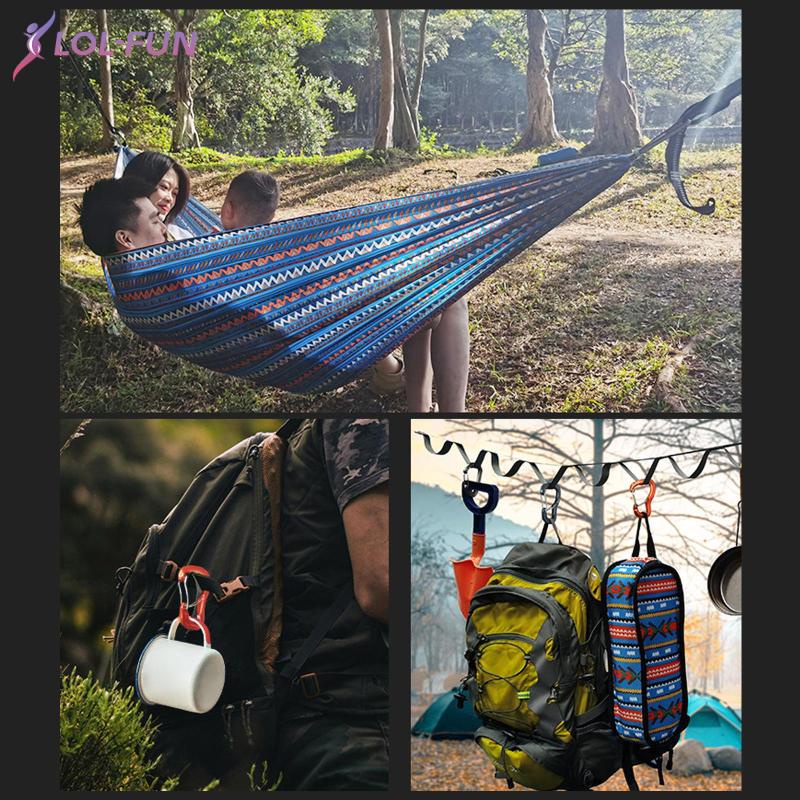 Móc khóa dây đôi IUIU 8kN bằng thép co giãn gọn nhẹ đa năng cho leo núi