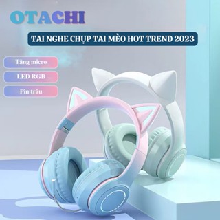 Tai Nghe Chụp Tai Mèo Bluetooth BT029C 5.1 Siêu Xinh Có Micro Đàm Thoại Âm Bass Mạnh Mẽ Gấp Gọn Hot Trend