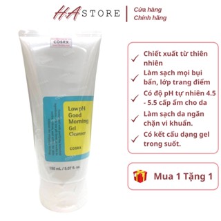 ⚜️Freeship⚜️ Sữa Rửa Mặt Cosrx Low PH Good Morning Cleanser Dạng Gel Dịu Nhẹ Chiết Xuất Trà Xanh Độ Ph Thấp 150ml