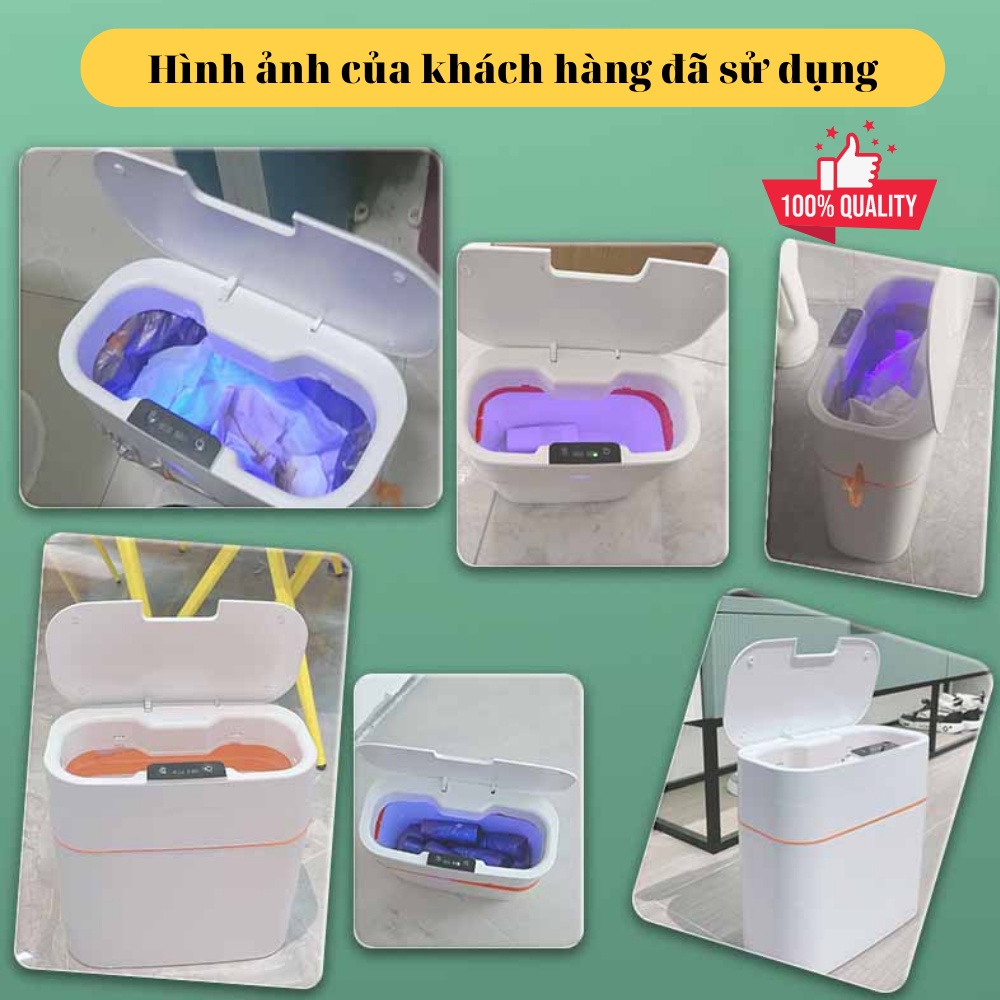 Thùng rác thông minh tự động đóng gói Osis 15L, dùng cho phòng tắm, nhà vệ sinh, phòng khách, nhà bếp, phòng làm việc