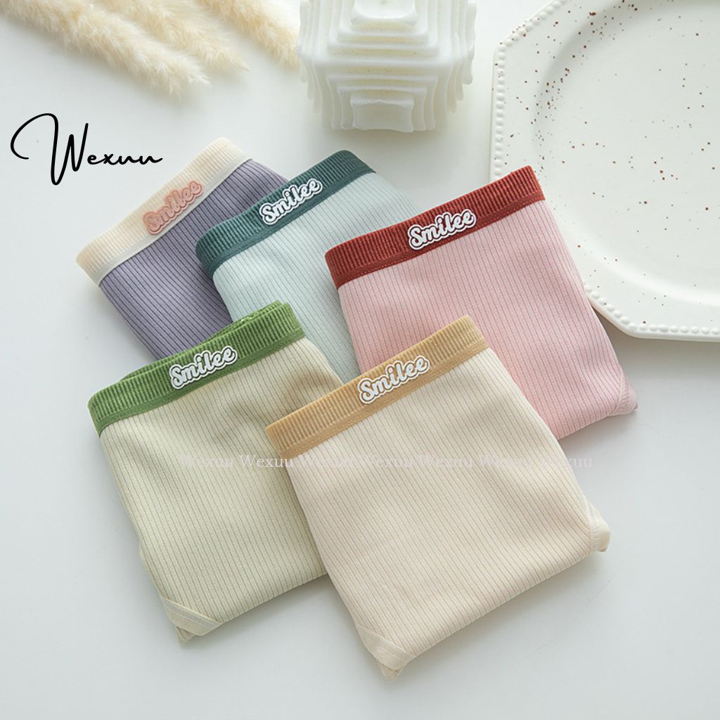 Quần lót nữ Wexuu Design vải cotton mềm mịn gân tăm co dãn kháng khuẩn cao cấp - QC115