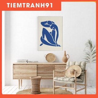 Tranh canvas cao cấp | tranh henri matisse - blue nude ii 1952, nu blue poster, matisse art print