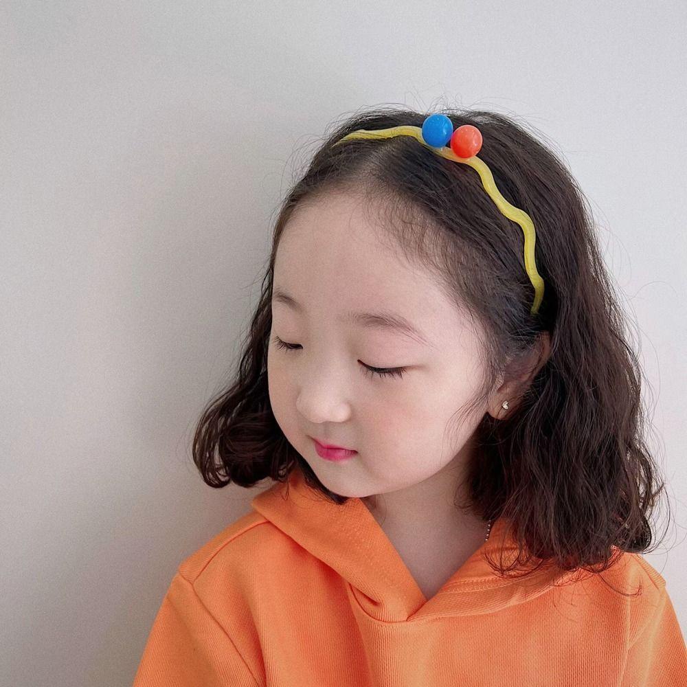 Băng Đô Cài Tóc Đính Hoa Nhựa Resin Đáng Yêu Cho Bé Gái