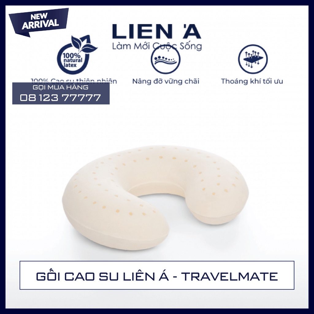 Gối Cổ Cao Su Liên Á - TRAVELMATE - Đi Tàu bay - Xe Hơi - Du Lịch - ÊM ÁI - HÀNG CHÍNH HÃNG