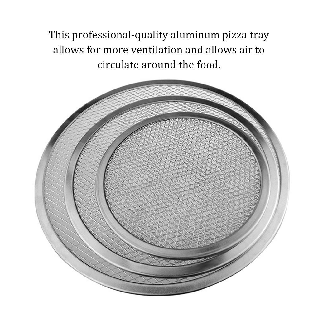Khay Nướng Bánh Pizza Dạng Lưới Phẳng Bằng Nhôm 12 Inch