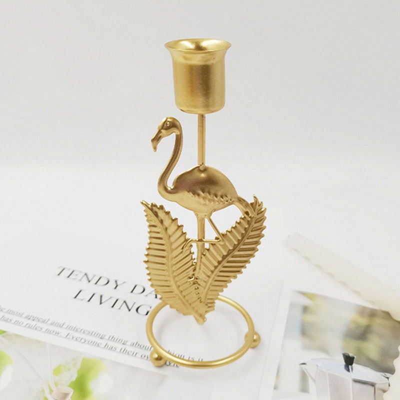 Giá Đỡ Nến Hình Chiếc Lá Bằng Sắt Phong Cách Bắc Âu Độc Đáo Trang Trí Nhà Cửa / Tiệc Cưới