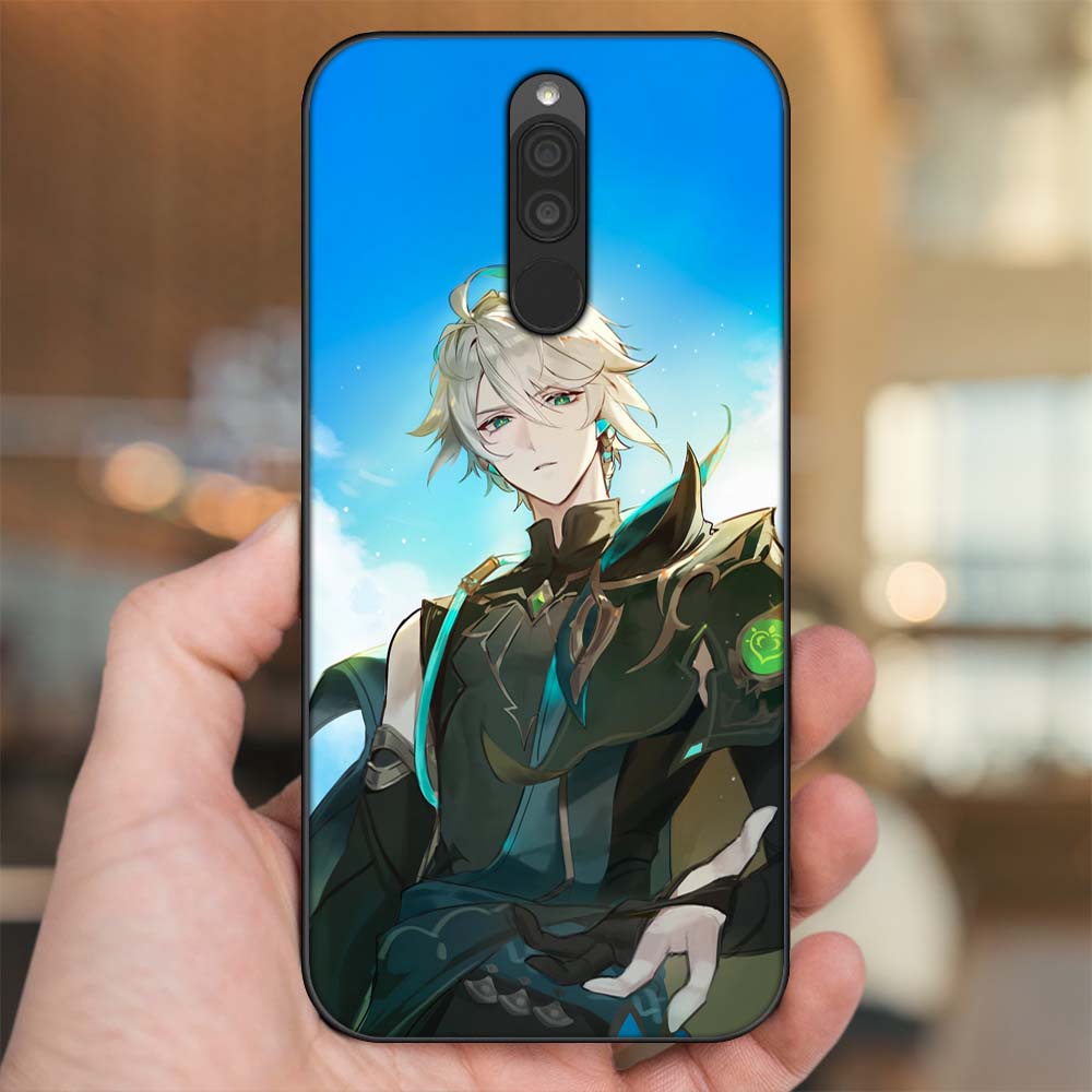Ốp lưng Xiaomi Redmi 8 viền đen in hình Alhaitham Genshin Impact