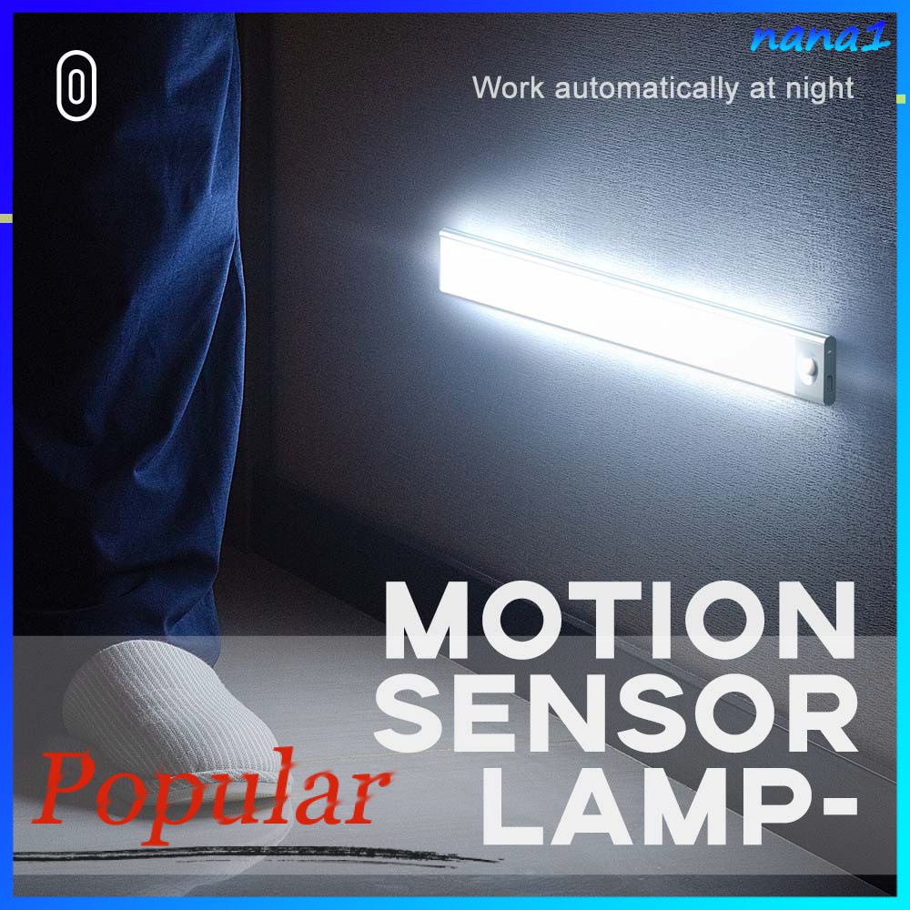 Dải Đèn LED 10 Bóng Cảm Biến Chuyển Động / Không Dây Chạy Bằng Pin Dùng Cho Tủ Quần Áo / Phòng Ngủ