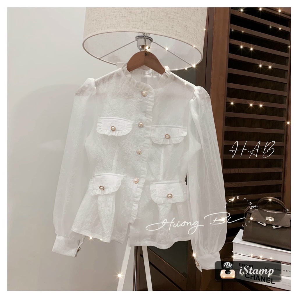 Áo nữ điệu đà vải tơ óng 2 lớp siêu quyến rũ