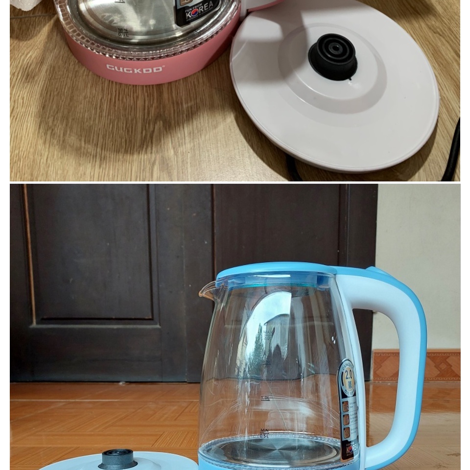 Âm Siêu Tốc Thủy Tinh Cuckoo Cao Cấp 2L 1500W , Có Đèn LED Có Rơ Le Tự Ngắt Khi Nhiệt Cao Bảo Hành 12 Tháng