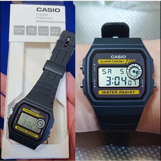 Đồng hồ điện tử unisex casio wr f94 dây cao su mặt nhựa - đồng hồ nam nữ thời trang