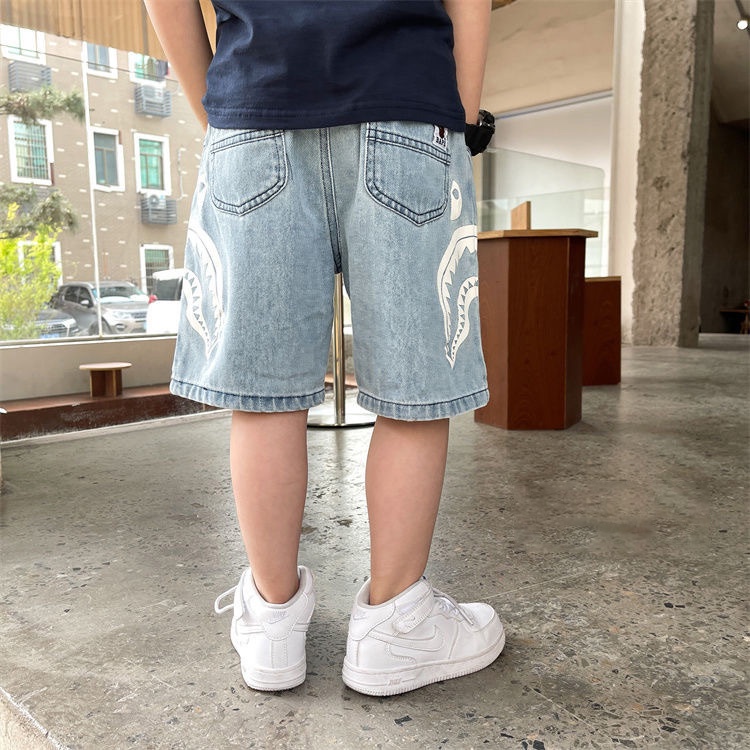 Quần  short jean bé trai, quần bò mềm cho bé 15-32kg