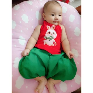 Set yếm thỏ xinh cho bé 6-15kg