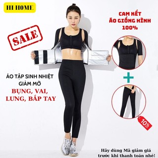 Áo tập giảm cân, đai nịt bụng giảm mỡ, tăng sinh nhiệt, đốt mỡ, calo, tăng đổ mồ hôi, đai quấn nóng, ủ nóng giảm mỡ bụng