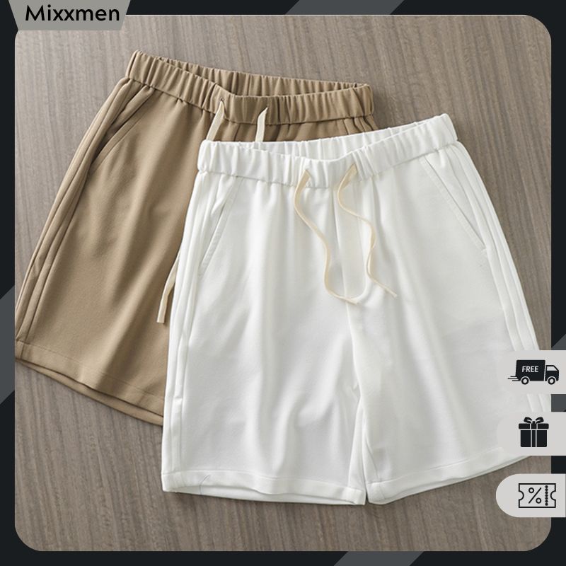 Quần Short Nam Trơn Unisex Chất Vải Tuyết Mưa Cao Cấp Thời Trang Mixxmen SHORT NAM 049V1