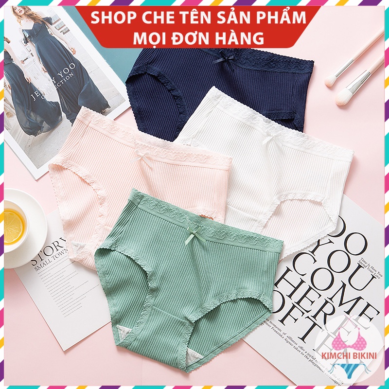 Quần nót nội y nữ gân tăm vải mềm tôn vòng 3 gợi cảm KIMCHIBIKINI quần xì nữ xinh đẹp quần trong mềm mại QL076