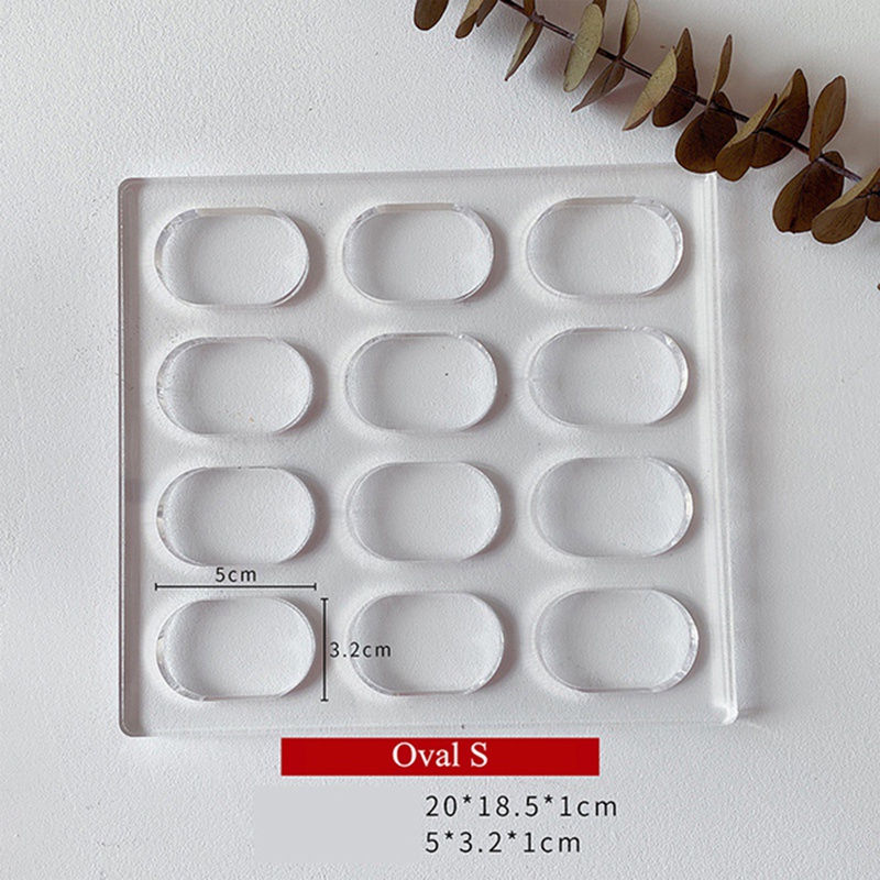 Khuôn Làm Bánh Macaron Hình Oval Bằng Polycarbonate Dacquoise