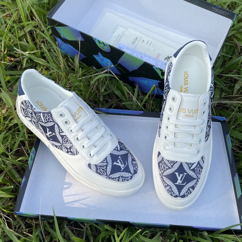 Giày thể thao nam L&V Giày sneaker nam mẫu mới nhất in công nghệ 3D độc đáo đế cao su siêu êm có khâu đế