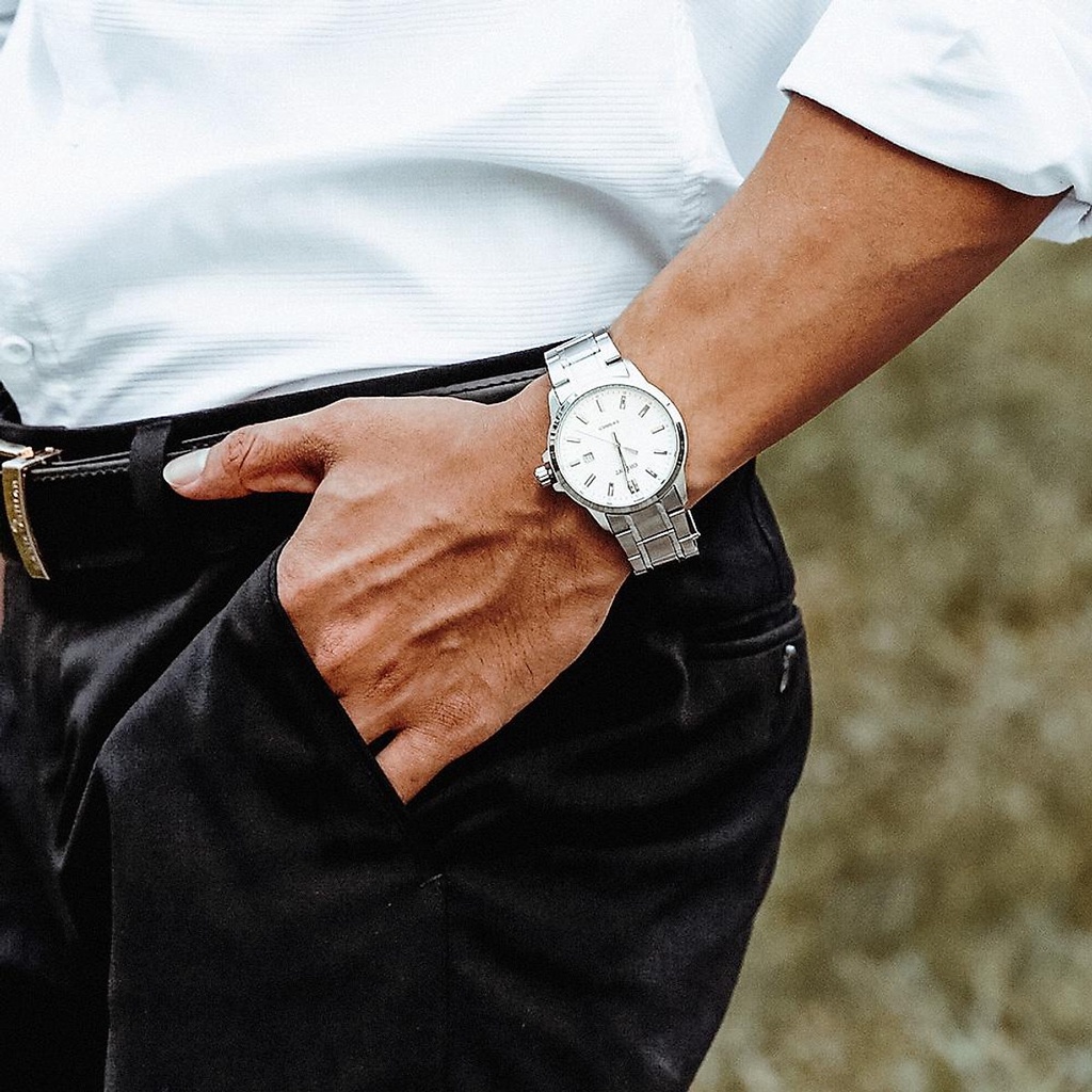 Đồng hồ nam Orient Watch SUNE500 máy pin mặt kính cường lực chống xước, chống nước 10 ATM dây thép đeo tay chính hãng