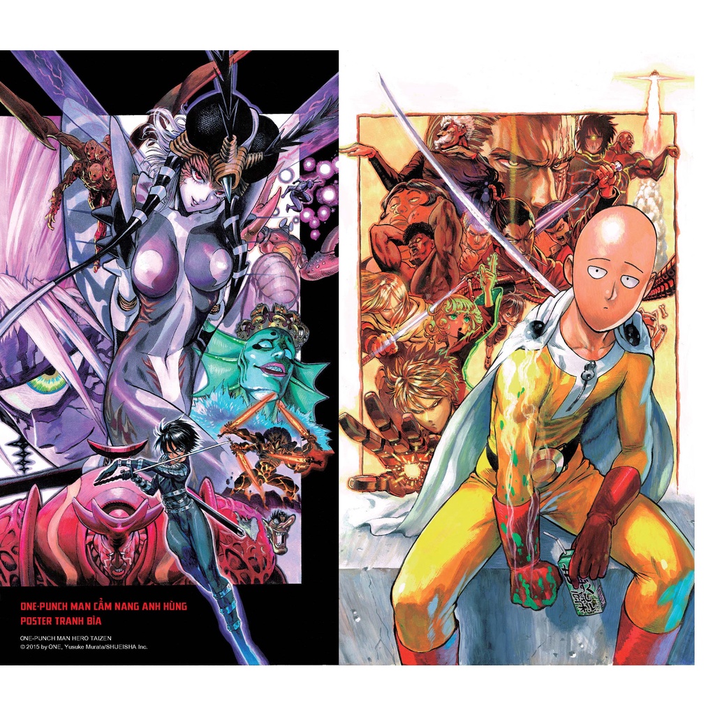 Truyện tranh One Punch Man: Cẩm nang anh hùng - Tặng kèm Sticker, Tranh Màu và Bookmark PVC - NXB Kim Đồng