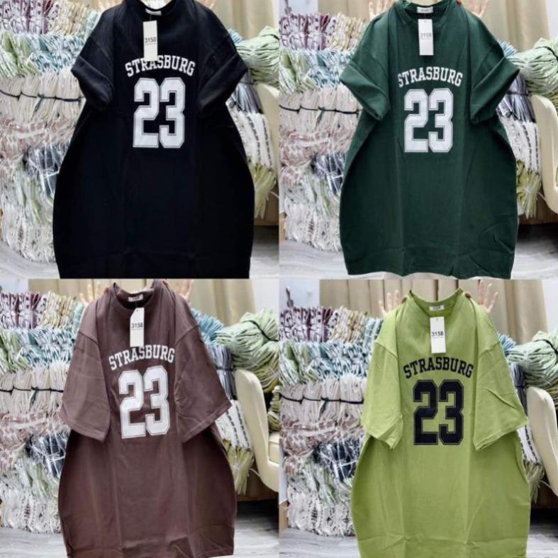 [ Rẻ Vô Địch ] Áo Phông Tay Lỡ 3158 Cotton Khô Nam Nữ Unisex In Số 23